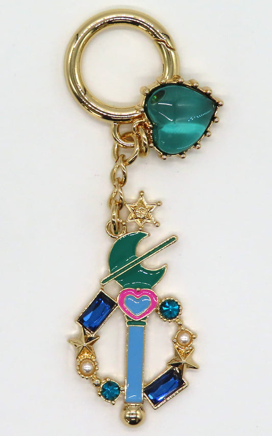 Michiru Kaioh / Sailor Neptune Bag Charm Keychain - Lawson Limited, Toei Animation, Approx. 28 mm (Pre-owned) - Sailor Moon