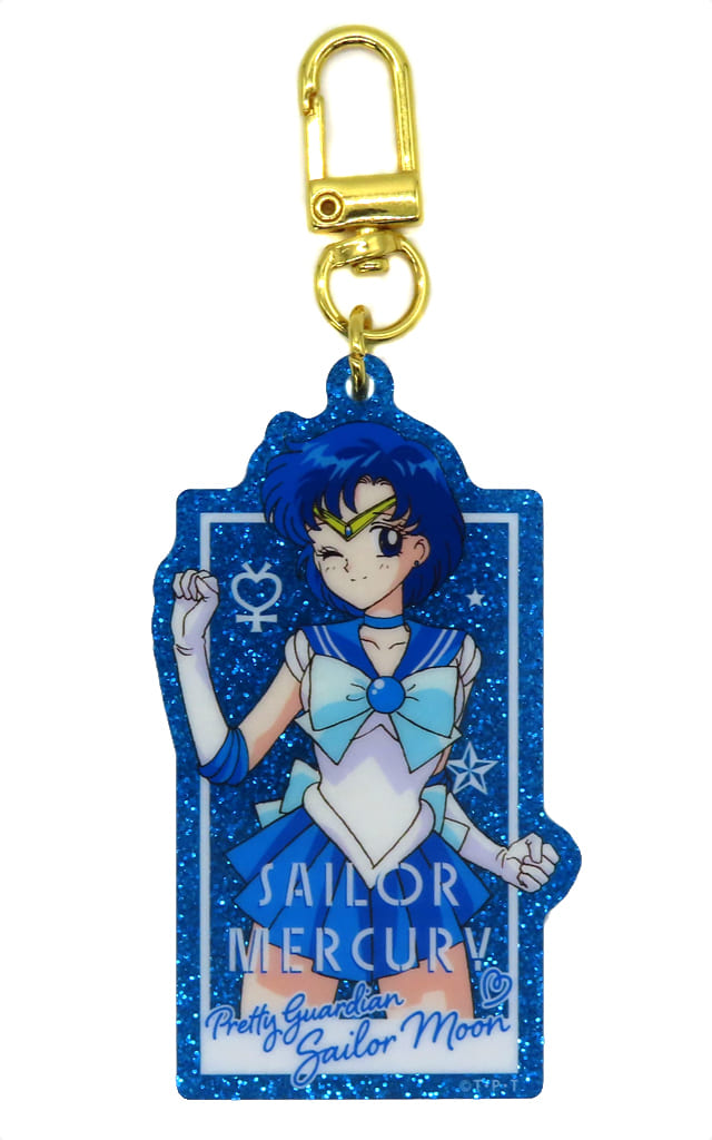 Sailor Mercury Glitter Acrylic Keychain - Lawson Exclusive (Toei Animation) Approx. 60 mm - Sailor Moon