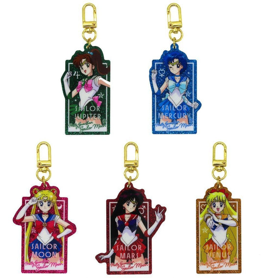 Sailor Moon Glitter Acrylic Keychain Full 5-Piece Set - Lawson Exclusive (Toei Animation) - Approx. 60 mm