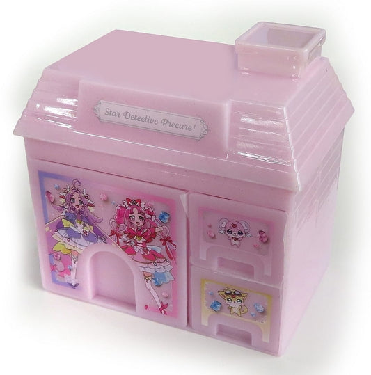 Detective Pretty Cure! Pink House Mini Chest - Banpresto Mini Storage Chest - Approx. 14 cm (Pre-owned)