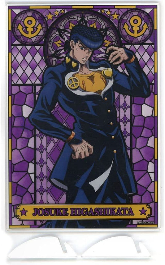 Josuke Higashikata Acrylic Board A Prize - JoJo's Bizarre Adventure THE★JOJO WORLD "Memetaa! Ripple Roulette" Approx. 143 x 210 mm (BANDAI SPIRITS, Pre-owned)