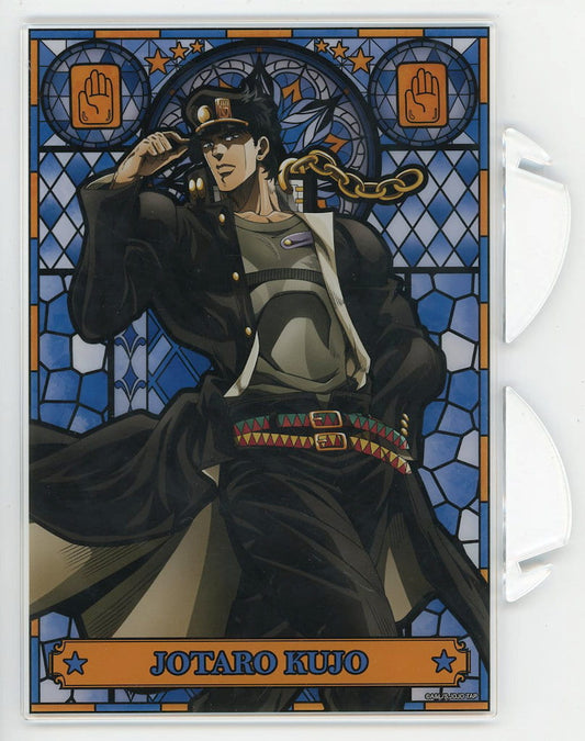 Jotaro Kujo Acrylic Board (Kneeling / Lap) A Prize - JoJo's Bizarre Adventure THE★JOJO WORLD - Approx. 143 x 210 mm - BANDAI SPIRITS (Pre-owned)