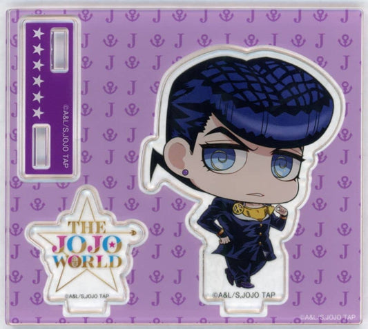 Josuke Higashikata Acrylic Stand - JoJo's Bizarre Adventure THE★JOJO WORLD "Return! Memeta! Ripple Roulette" B Prize (Bandai SPIRITS, Approx. 90 x 80 mm, Pre-owned)