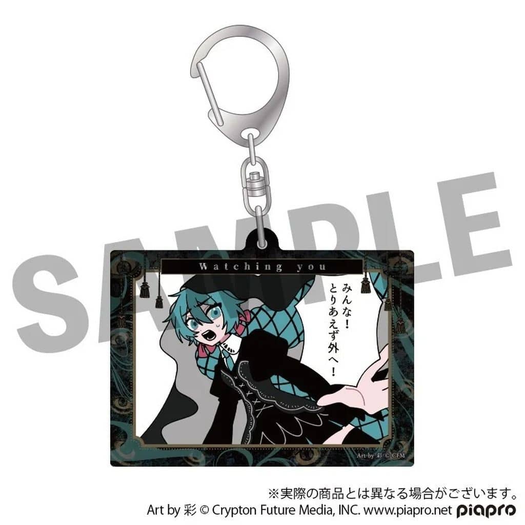 Hatsune Miku STEAKA 'Wochirare' × Obaken Afterparty Acrylic Keyholder - DMM.com (Pre-owned, Approx. 70 x 55 mm)