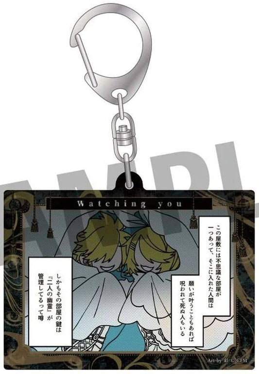 Hatsune Miku Acrylic Keychain - STEAKA 'Wochirare' × Obaken Afterparty Collaboration by DMM.com - Approx. 70 x 55 mm (Pre-owned)