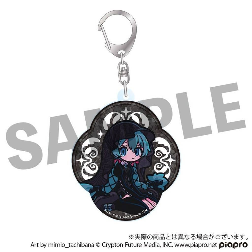 Hatsune Miku Zero Deformed Acrylic Keychain - STEAKA 'Wochirare' × Obaken Afterparty (DMM.com, Approx. 57 x 70 mm, Pre-owned)