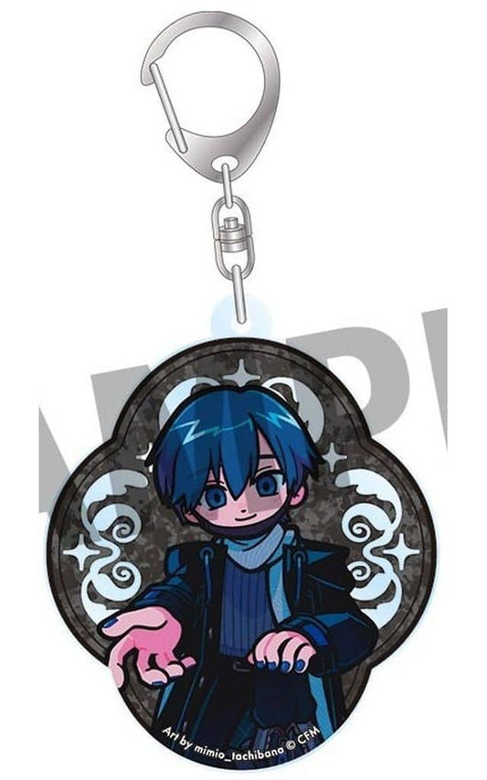 Hatsune Miku Deformed Acrylic Keychain - STEAKA 'Wochirare' × Obaken Afterparty Collaboration (DMM.com, Approx. 57 x 70 mm, Pre-owned)