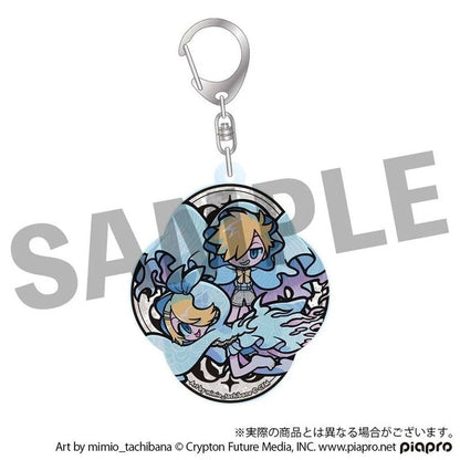 Hatsune Miku Acrylic Keychain - STEAKA 'Wochirare' × Obaken Afterparty Deformed Acrylic Keyholder (Approx. 57 x 70 mm, Pre-owned)