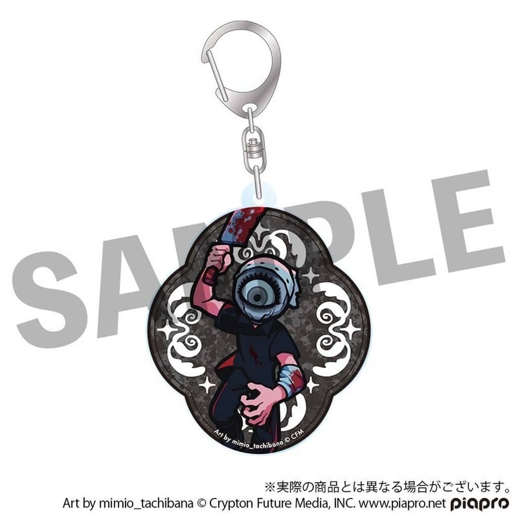 Hatsune Miku Chibi Deformed Acrylic Keychain - STEAKA 'Wochirare' x Obaken Afterparty Collaboration (Approx. 57 x 70 mm) - DMM.com Pre-owned