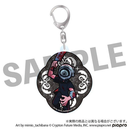 Hatsune Miku Chibi Deformed Acrylic Keychain - STEAKA 'Wochirare' x Obaken Afterparty Collaboration (Approx. 57 x 70 mm) - DMM.com Pre-owned