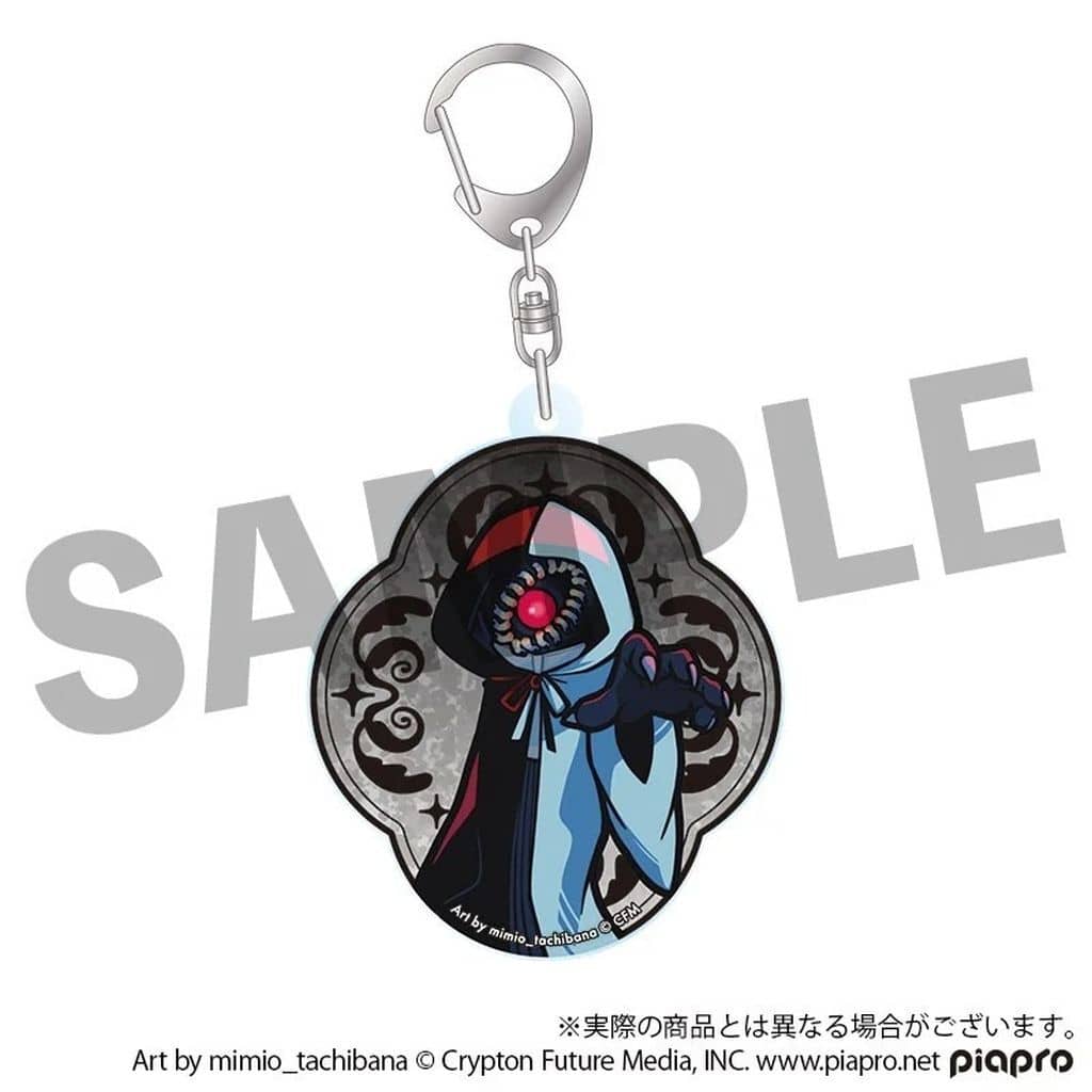 Hatsune Miku Deformed Acrylic Keychain - STEAKA 'Wochirare' × Obaken Afterparty (Approx. 57 x 70 mm, Pre-owned)