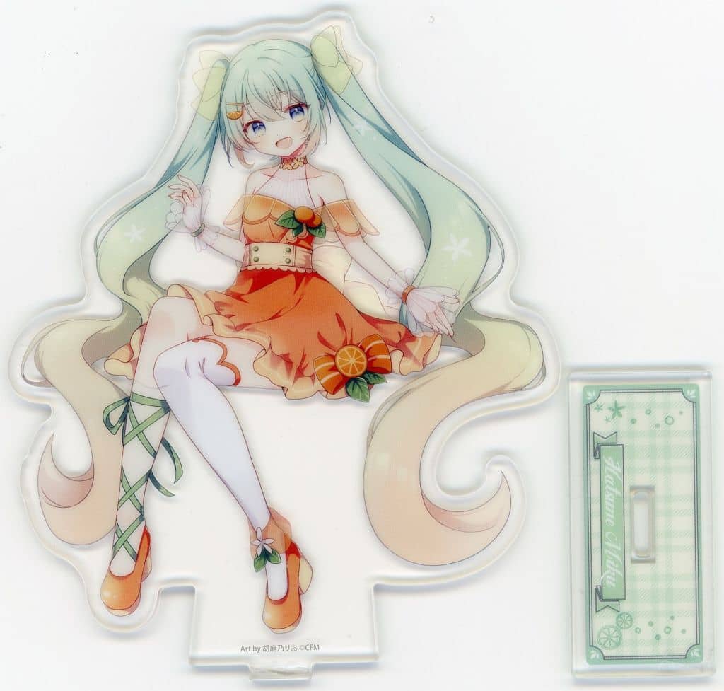Hatsune Miku Acrylic Stand - FURYU Kuji "Citrus MIKU" E Prize (Approx. 13.5cm) Pre-owned
