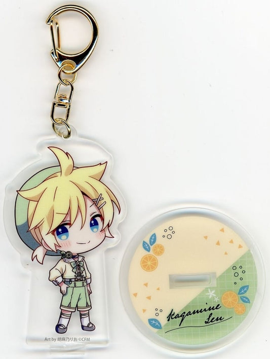 Kagamine Len Acrylic Keychain - Hatsune Miku Citrus Hatsune Miku Lottery F Prize (Approx. 7 cm) by Furyu - Pre-owned
