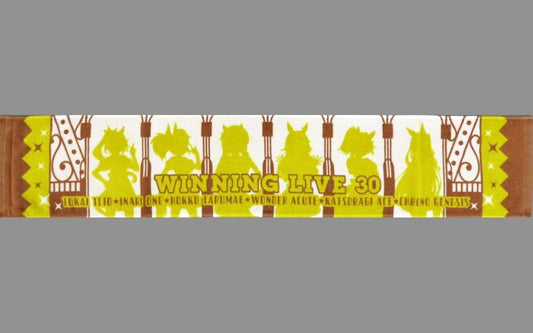 Umamusume Pretty Derby WINNING LIVE 30 Commemorative Group Muffler Towel - Bandai Namco Music Live - 81×21 cm (Used)