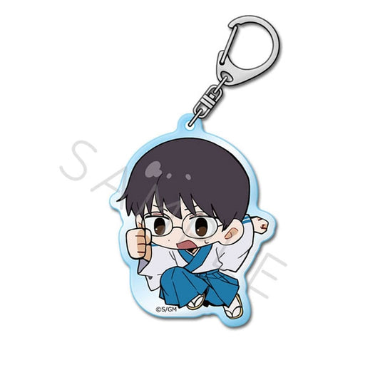 Shinpachi Shimura Acrylic Keychain (Chipokke Series) - Gintama - Approx. 7 x 7 cm (Pre-owned)