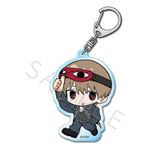Sougo Okita Acrylic Keychain (Chipokke Series) - Gintama - Approx. 7 x 7 cm - Pre-owned