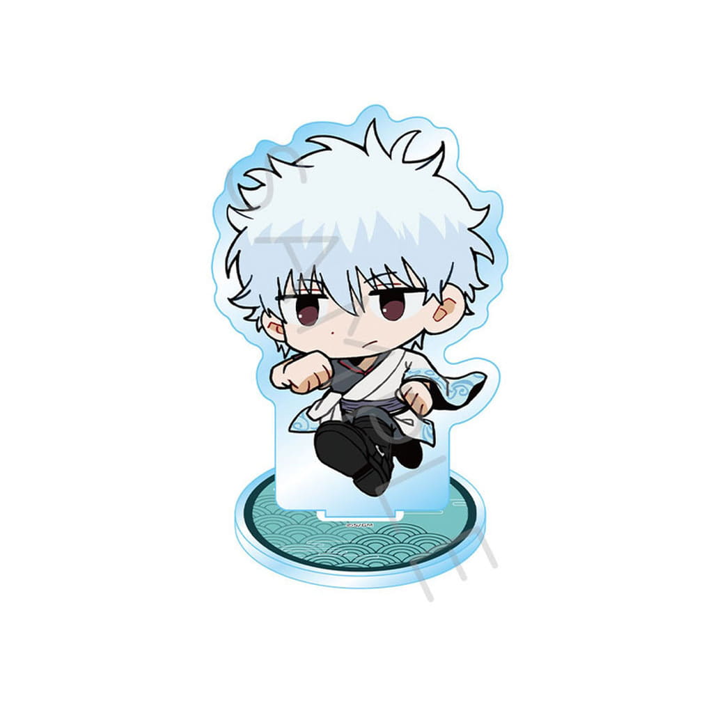 Gintoki Sakata Acrylic Stand (Chipokke Series) - Gintama: Yoshiwara Great Fire Movie - Approx. 150 x 120 mm (Pre-owned)