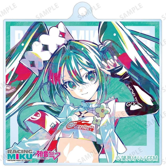 Racing Miku 2025 Ver. (A) Ani-Art Trading Acrylic Keychain - Hatsune Miku GT Project by ARMA BIANCA - Approx. 65 x 63 mm (Pre-owned)