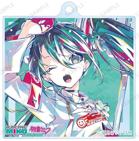 Racing Miku 2025 Ver. (D) Hatsune Miku GT Project Trading Ani-Art Acrylic Keychain - ARMA BIANCA - Approx. 65 x 63 mm (Pre-owned)
