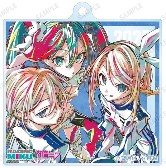 Racing Miku 2025 Ver. (H) Ani-Art Trading Acrylic Keychain - ARMA BIANCA - Approx. 65 x 63 mm (Pre-owned)