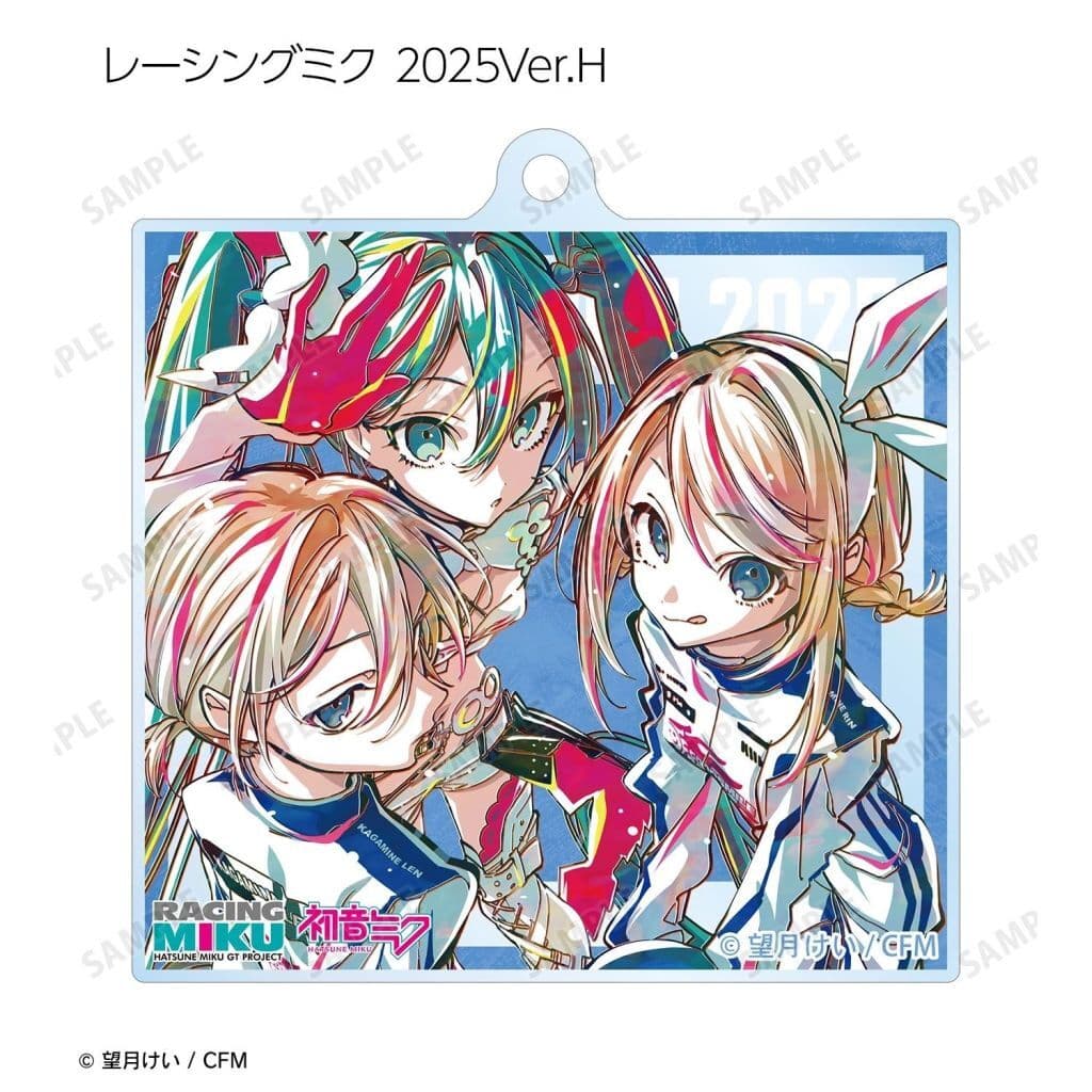 Racing Miku 2025 Ver. (H) Ani-Art Trading Acrylic Keychain - ARMA BIANCA - Approx. 65 x 63 mm (Pre-owned)