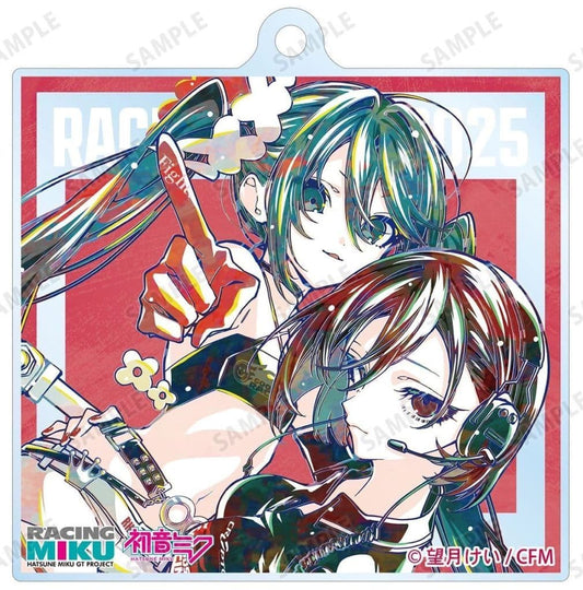 Racing Miku 2025 Ver. (L) Ani-Art Trading Acrylic Keychain - Hatsune Miku GT Project (Approx. 65 x 63 mm) (Pre-owned)