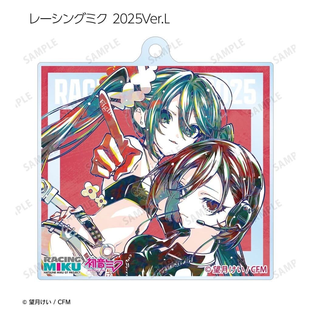 Racing Miku 2025 Ver. (L) Ani-Art Trading Acrylic Keychain - Hatsune Miku GT Project (Approx. 65 x 63 mm) (Pre-owned)
