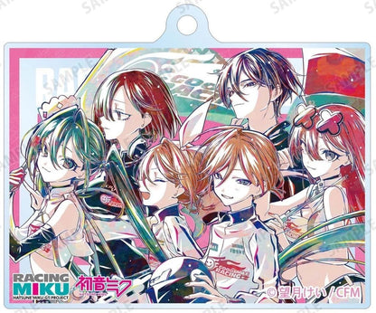 Racing Miku 2025 Ver. (N) Trading Ani-Art Acrylic Keychain - ARMA BIANCA - Approx. 65 x 63 mm - Pre-owned