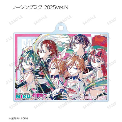 Racing Miku 2025 Ver. (N) Trading Ani-Art Acrylic Keychain - ARMA BIANCA - Approx. 65 x 63 mm - Pre-owned