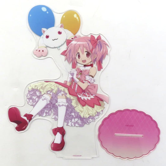 Madoka Kaname Big Acrylic Stand - Puella Magi Madoka Magica (Aniplex Lottery B Prize) Approx. 30 cm Pre-owned