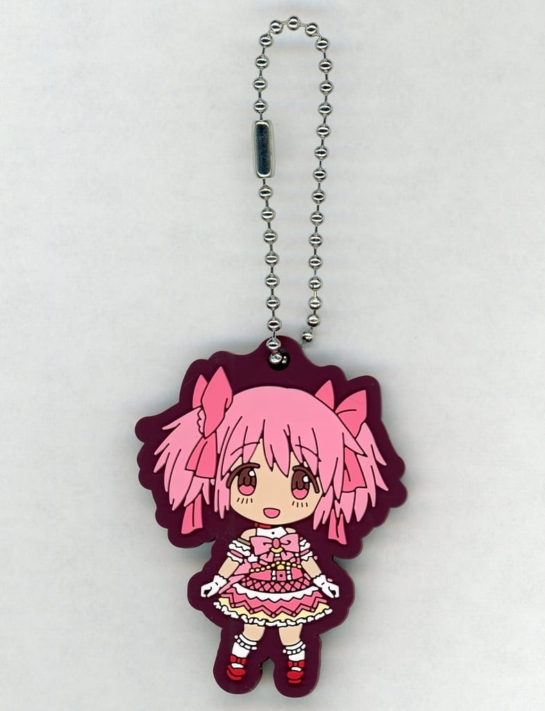 Madoka Kaname Rubber Charm (H Prize) - Puella Magi Madoka Magica Movie Walpurgisnacht Aniplex Lottery Rubber Keychain Approx. 65 mm (Pre-owned)