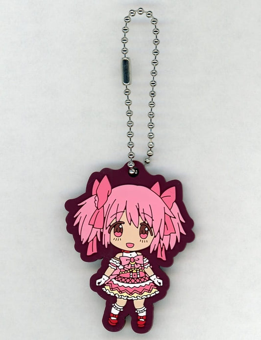 Madoka Kaname Rubber Charm (H Prize) - Puella Magi Madoka Magica Movie Walpurgisnacht Aniplex Lottery Rubber Keychain Approx. 65 mm (Pre-owned)