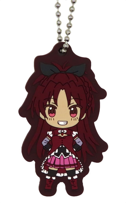 Kyoko Sakura Rubber Charm - Aniplex Lottery Movie Puella Magi Madoka Magica Walpurgisnacht Prize H - Approx. 65 mm (Pre-owned)