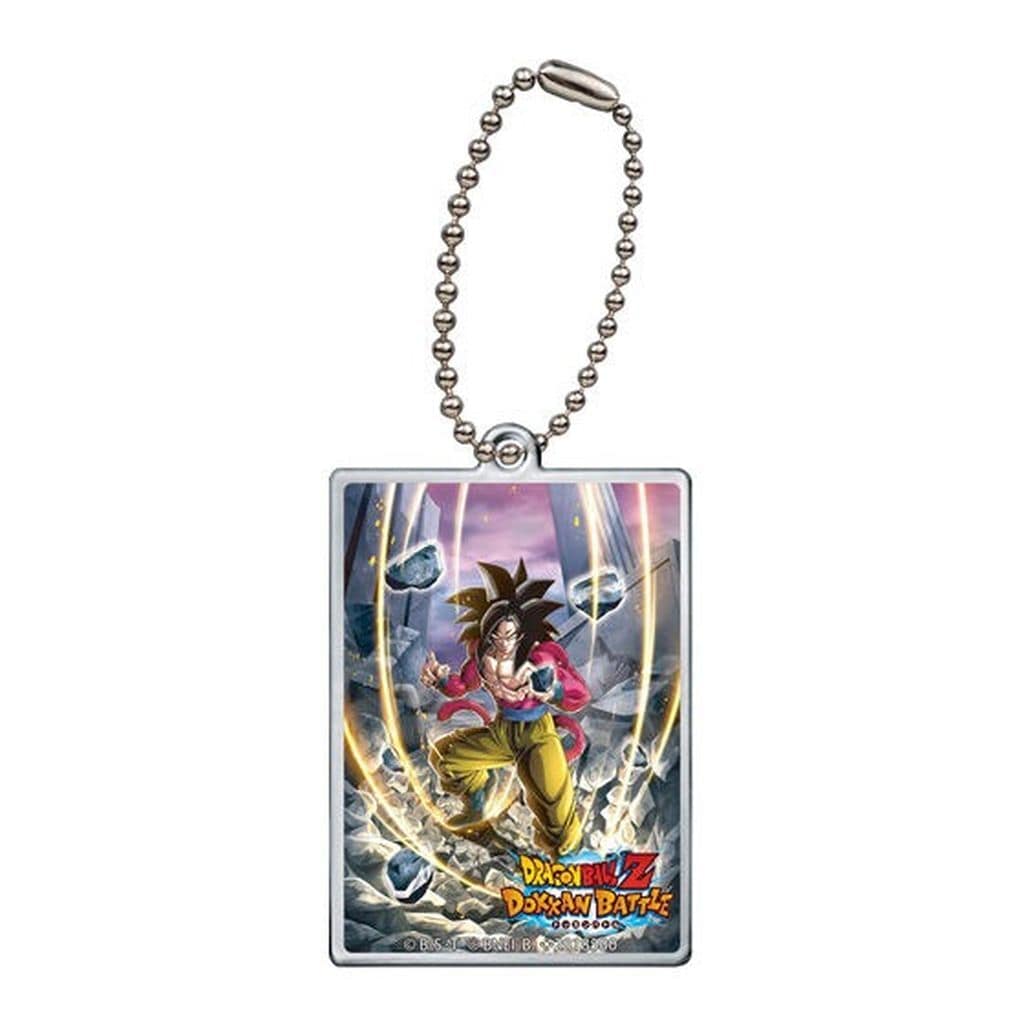 Super Saiyan 4 Son Goku Acrylic Charm - Dragon Ball Z Dokkan Battle - Approx. 55 mm (4th Anniversary, Pre-owned, Bandai)
