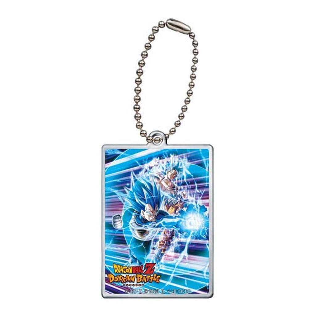 Super Saiyan God SS Vegeta (Evolution / 10th Anniversary) Acrylic Charm - Dragon Ball Z Dokkan Battle - Bandai (Approx. 55 mm)