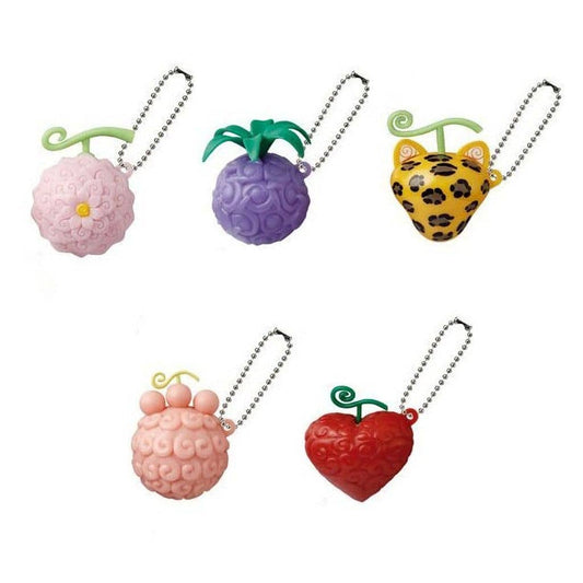 One Piece Devil Fruit Light Collection 2 - Complete Set of 5 Keychain Lights (Bandai, Approx. 5.3 cm) - Pre-owned
