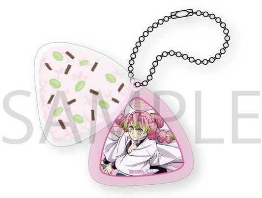 Mitsuri Kanroji Onigiri Slide 2-Layer Acrylic Keychain - Demon Slayer: Kimetsu no Yaiba (Movic, Approx. 4.5 x 4.5 cm)