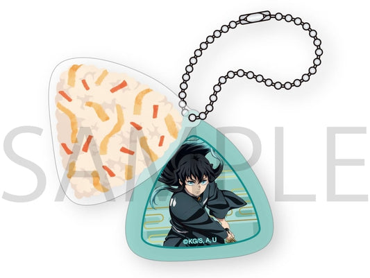 Muichiro Tokito Onigiri Sliding 2-Layer Acrylic Keychain - Demon Slayer: Kimetsu no Yaiba (Movic, Approx. 4.5 x 4.5 cm)