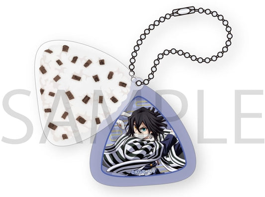 Obanai Iguro Onigiri Slide 2-Layer Acrylic Keychain - Demon Slayer: Kimetsu no Yaiba (Movic, Approx. 4.5 x 4.5 cm)