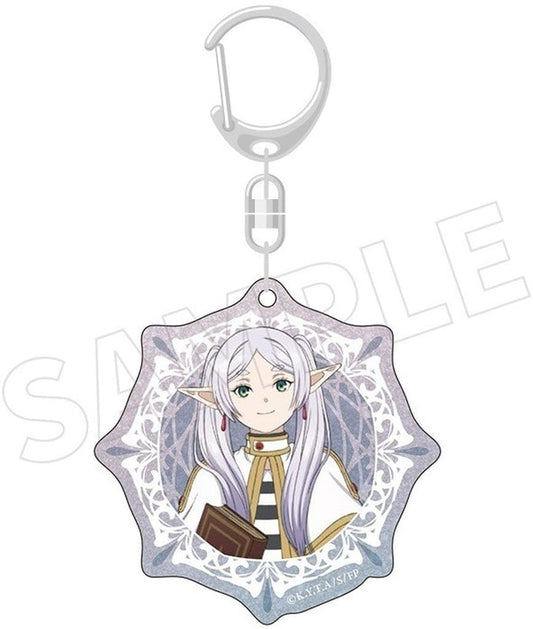 A. Frieren Glitter Acrylic Keychain - Frieren: Beyond Journey's End