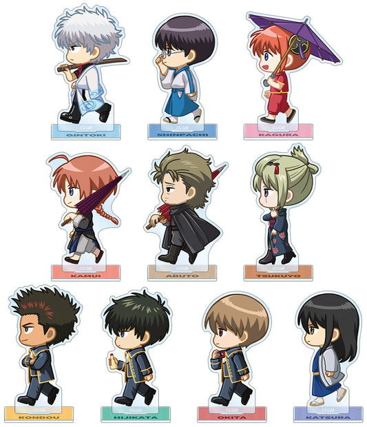 Gintama Shin Gekijoban - Yoshiwara Great Fire Trading Chibito Acrylic Stand Full 10-Piece Set - ARMA BIANCA (Approx. 70 x 50 mm)