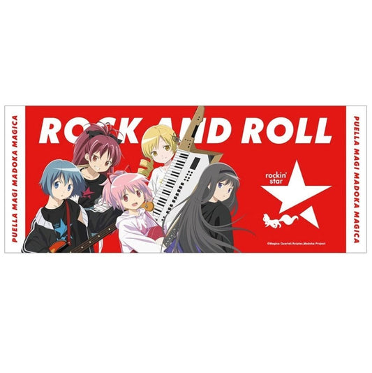 Puella Magi Madoka Magica Rockin’star Collaboration Face Towel (ARMA BIANCA) - Approx. 34 x 84 cm, Pre-owned