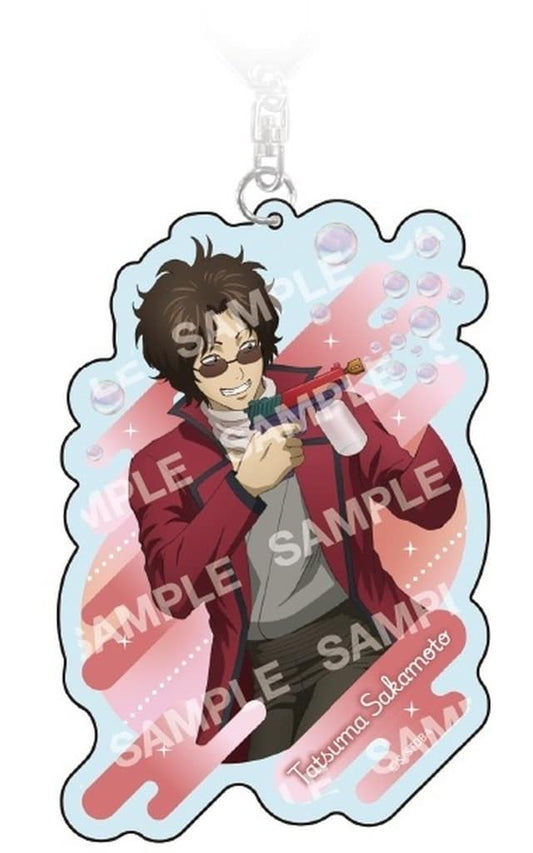 Tatsuma Sakamoto Acrylic Keychain - Gintama "Shabondama" Collection (POMMOP / Approx. 60 x 90 mm) Pre-owned