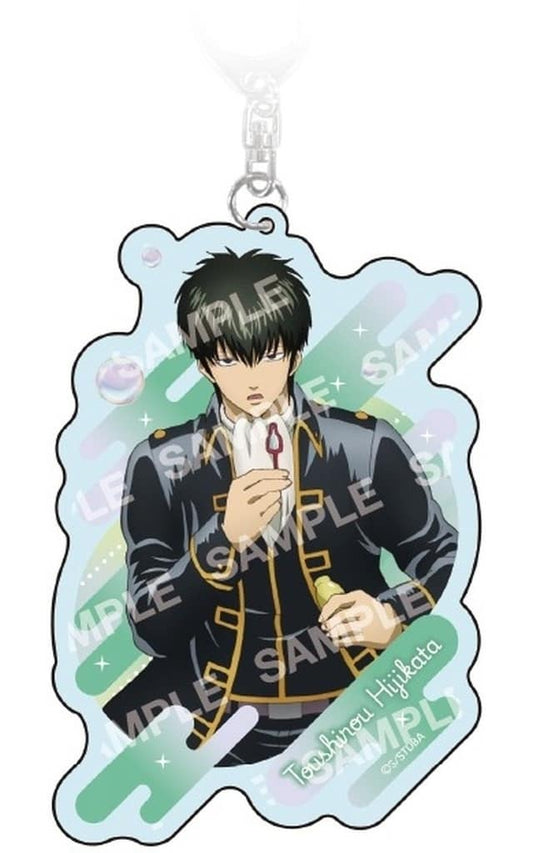 Toshiro Hijikata Acrylic Keychain - Gintama "Shabondama" Collection (Approx. 60 x 90 mm) POMMOP (Showa Note) Pre-owned