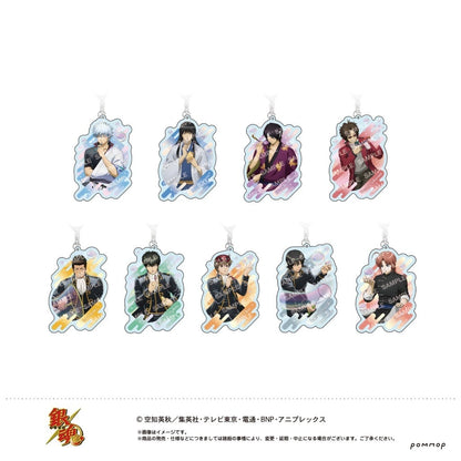 Gintama Acrylic Keyholder Collection "Shabondama" Complete 9-Piece Set - POMMOP (Showa Note)