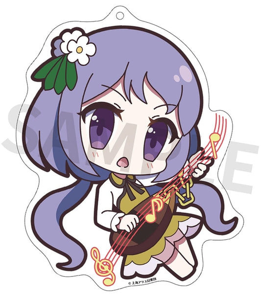 Benben Tsukumo Acrylic Keychain - Yurutto Touhou (Touhou Project) by Izanagi - 90×90mm (Pre-owned)