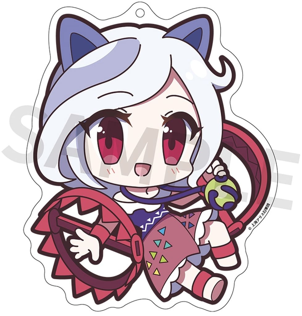 Enoko Mitsugashira Acrylic Keychain 'Yurutto Touhou' — Touhou Project / Izanagi — Approx 90×90mm (Pre-owned)