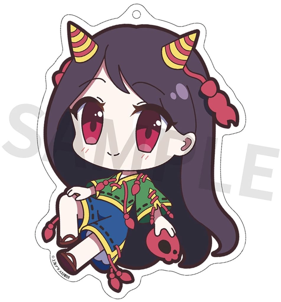 Zanmu Nippaku Acrylic Keychain - Touhou Project Yurutto Touhou Series - Izanagi Brand (Approx 90×90mm) Pre-owned