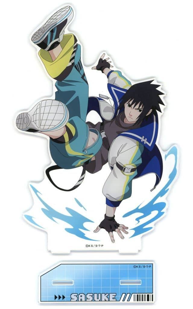 Sasuke Uchiha BIG Parkour Acrylic Stand - Naruto Shippuden AnimeJapan 2026 (Kamio Japan, Approx. 240 x 180 x 3 mm)