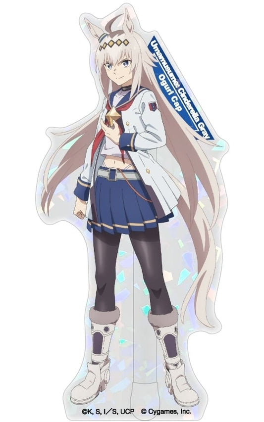 Oguri Cap Acrylic Stand Doko-Stand (Hologram ver.) — Umamusume: Cinderella Gray — Shimizu Sangyo — Approx. 76×139mm — Pre-owned